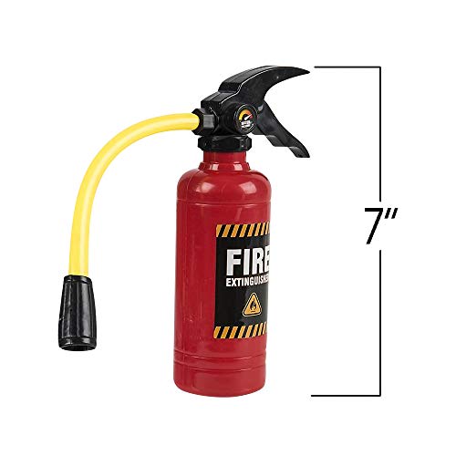 ArtCreativity 7 Inch Fire Extinguisher Squirt Toy Set of 2 Water