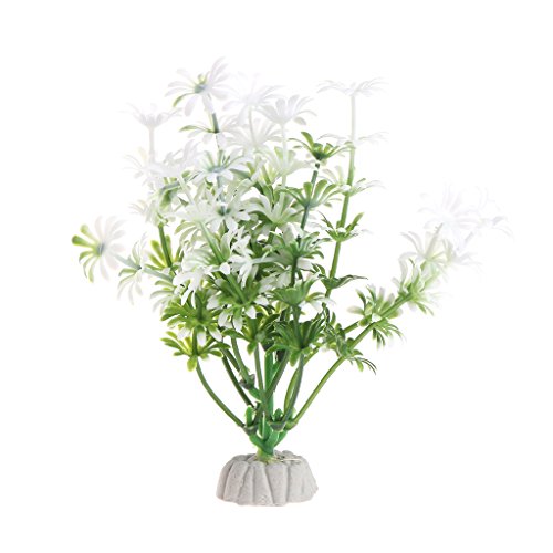 shuoyiersty Artificial Plant Ornament Fish Tank Decoration Grass Green 13cm