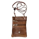 Daxx Leather Multi-pocket Neck ID Holder