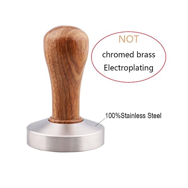 omgogo Edelstahl Kaffee Tamper 51 mm Barista Espresso Boden Coffee Bean Press – Bild 3