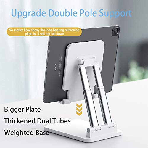 Portable Monitor Tablet Stand,Dual Pole iPad Stand Extendable Compact