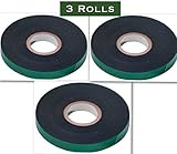 Supreme 3 Rolls Green Roll Plant Sturdy Stretch Tie Tape, 0.5 Inch Wide by 200 Feet Long