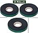 3 Rolls - Supreme Green Roll Plant Sturdy Stretch Tie Tape, 0.5 Inch Wide by 200 Feet Long