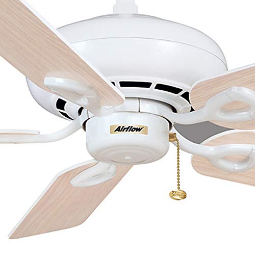 Casablanca Fan 52 inch Snow White Finish Ceiling Fan with 3 Speed Pull Chain (Certified Refurbished)