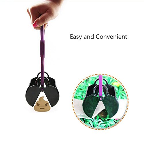 HEHEN Indoor/Outdoor Use Pet Pooper Scooper Long Handle Top Paw Jaws