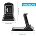 Fitbit Blaze Charger, Charger Stand, Replacement Charging Dock Station, Charger Cradle for Fitbit Blaze Smart Fitness Watch with Phone Holder and USB Charger Cable - Black