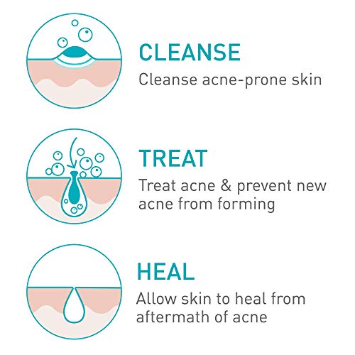 CeraVe Acne Treatment Face Wash and Retinol Serum Bundle Contains One Acne Foaming Cream