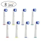 Familybuy 8pcs Replacement Toothbrush Heads Refill for Braun Oral B SB-20A