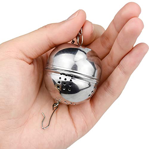 Winfred Teesieb, Teesieb aus Edelstahl, à 4 cm, für Tee, Gewürze und Gewürze, 2 Stück – Bild 7