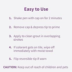 Rejuvenate Grout Renewer Pen, White Grout Paint