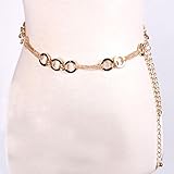Tuscom Women's Lady Fashion Metal Chain Style Belt Body Chain
