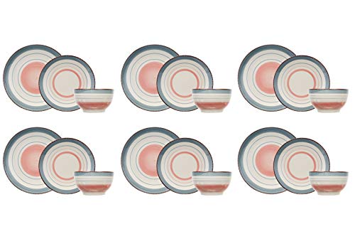 Cosy & Trendy 9034906 Tafelservice Larissa Pink, 18-teilig