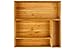 Bamboo Drawer Organizer Utensil Holder for Kitchen, Small Wood Silverware Storage Organizer, Stackable Box Tray for Cutlery, Flatware, Bathroom Caddy for Makeup, Perfume, Jewelry, 6x3x2.5 Inch