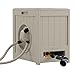 Suncast Aquawinder 125' 175 ft Lightweight Water Powered Retractable Hose Reel Portable Hands Free and for Your Garden, Taupe primary