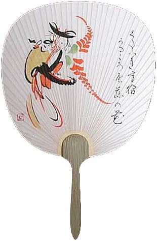 Amazon 大津絵 手描きうちわ 藤娘 俳画風 句添え 大津絵の店 生活雑貨 通販