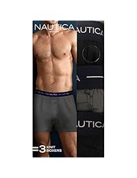 Nautica Boxer Modal Cotton Fit Boxer - Calzoncillos para hombre con mosca sin etiqueta, 3 unidades