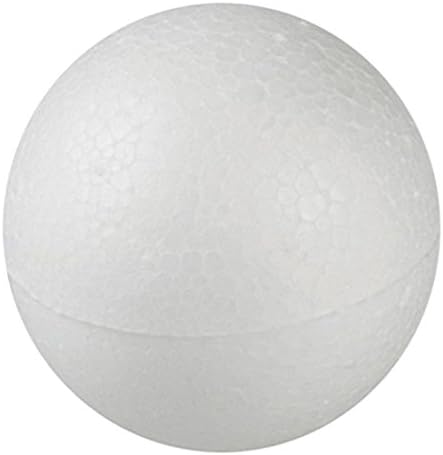 Decora0181217 5 POLYESTYRENE Lil Balls Ø 7CM, Polistirolo, Off-White