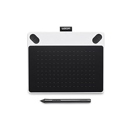 Wacom CTL-490DW-S Intuos Draw Tableta gráfica, Color blanco y negro