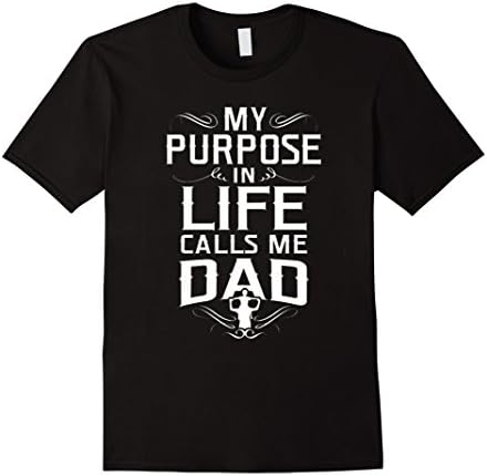 Men's My purpose in life call me Dad T shirt - Best gift for Dad 2XL Black