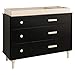 Babyletto Lolly 6 Drawer Assembled Double Dresser, Black/Washed Natural