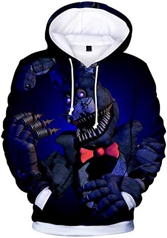 Boys Kids 3D Five Nights at Freddy's Hoodie Hooded Sports Sweatshirt