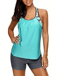 Bañador para dama, diseño floral (sin parte inferior)