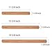 Rolling Pin 15-3/4 Inch by 1-3/8 Inch VANZAVANZU Eco-friendly Natural Beech Wood Dough Roller Classic Wooden Rolling Pins for Baking Pasta Fondant Cookies Pizza Ravioli Dumpling Pie Pastry
