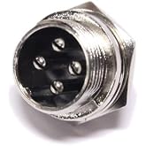 Redman C4P Cobra RCI Galaxy Connex Cb Radio Mic 4 Pin Panel Jack Connector