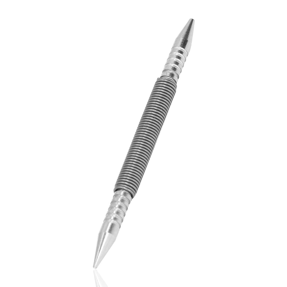 Punch Tool, Spring Nail Punch Double Head Multifunction Trimming Metal Multipurpose Spring Loaded Center Hole Punch Metal Nail Punch Striking Force Door Pin Removal Tool for Household