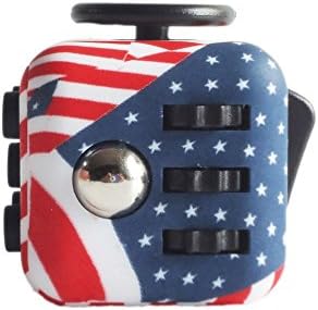 Omicu Fidget Cube Relieves Stress And Anxiety for Children and Adults Anxiety Attention Toy (USA-flag)