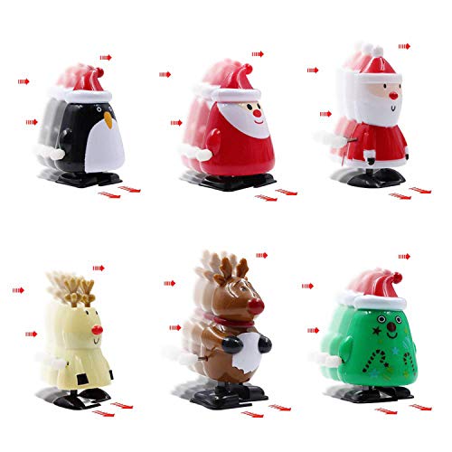 8pcs Christmas Wind Up Toys for Kids Christmas Birthday Thanksgiving Gift