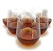 48 piece Stemless Unbreakable Crystal Clear Plastic Wine Glasses Set of 48 (12 Ounces)