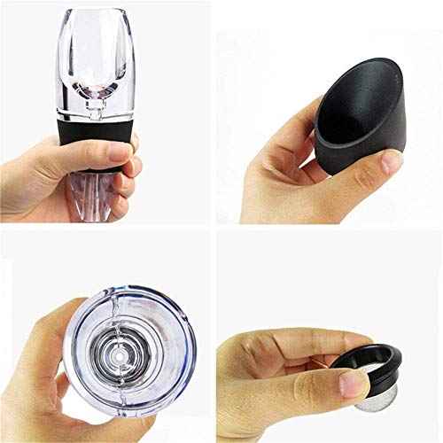 CJTMY Tragbarer aufblasbarer Filter Magic Belüfter Set Family Party Bar Essential Red Wine Equipment Bar Zubehör – Bild 7