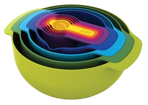 Joseph Joseph (ジョセフジョセフ) 計量カップ ボウル 水切り 計量スプーン ネストプラス 9点セット 食洗器対応 重ねて収納 BPAフリー レインボーカラー 【正規品】 400373商品画像