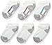 Hanes Big Boys' 12-Pack No Show Socks,White,Large(3-9)