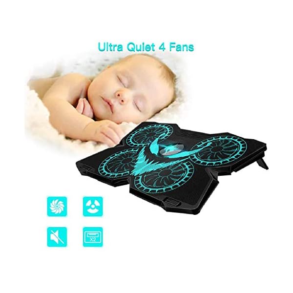 Laptop-Cooling-Pad-Gaming-Laptop-Cooler-Stand-with-4-Silent-Big-Fans-for-Notebook-Stable-cooler-for-laptop-2-USB-Powered-Fan-Compatible-up-to12-17-Control-Fan-Speed-for-PC-2021-New-Version LIANGSTAR Laptop Cooler, Laptop Cooling Pad with 4 Silent Big Fans at 1400RPM, Laptop Stand with Built-in Cable…