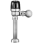 Sloan 8111 Sensor Water Closet Flushometer, 1.6 GPF, Polished Chrome | Exposed Sensor Water Closet Flushometer, Fixture Connection Top Spud, Single Flush, Electrical Override, Battery, 3790011