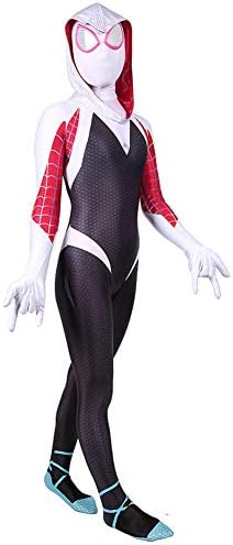 Elakaka Spider Verse Gwen Miles Morales Jumpsuit Bodysuit Black Spider Girls Tights Cosplay Costume