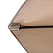 Giantex 10ft Solar Patio Umbrella Without Lights, 6 Ribs Market Steel Tilt w/Crank for Garden, Deck, Backyard, Pool Indoor Outdoor Use