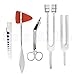 Set of 5 pcs Reflex Percussion Taylor Hammer + Penlight + Tuning Fork C 128 C 512 + Bandage Scissors 5.5
