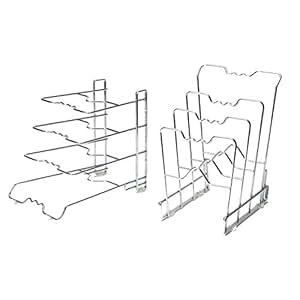 Amazon.com - Seville Classics 4-Tier Pan & Pot Lid Rack Kitchen Counter