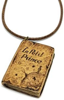 Wooden Book Pendant - Le Petit Prince / The Little Prince - Wood Burned imagery