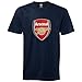 Arsenal Football Club Official Soccer Gift Mens Crest T-Shirt Red XL