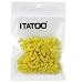 ITATOO® 200PCs Soft Rubber Tattoo Grommets Nipples for Tattoo Needles and Armature Bar Yellow N201087F