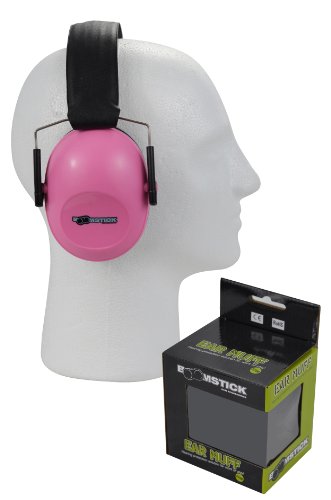 Boomstick Gun Accessories Low Profile Noise Cancelling Over The Head Folding Earmuff Noise Safety Hearing Protection Pink