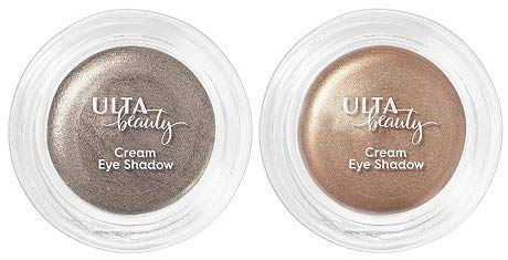 ULTA Cream Eyeshadow. Metallic (medium cool brown shimmer) & Granite (deep silver shimmer) 0.09 Oz.