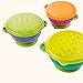 Best Baby Bowls, Spill Proof, Stay Put Suction Bowls with Seal-Easy Lids Stack Easy For Storage Gift Set of 3 Colorful Sizes Perfect for Babies & Toddlers BPA Free —Kiddero