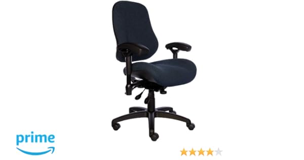 Bodybilt J2504x Blue Fabric Xl High Back Task Ergonomic Chair With Arms 22 Length X 21 50 Width Backrest 26 Width Seat Grade 3 Comfortek