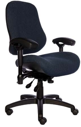Bodybilt J2504x Blue Fabric Xl High Back Task Ergonomic Chair With Arms 22 Length X 21 50 Width Backrest 26 Width Seat Grade 3 Comfortek