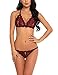 Avidlove Lingerie for Women Peekaboo Sexy Bra and Panty Set Lace Babydoll Underwear